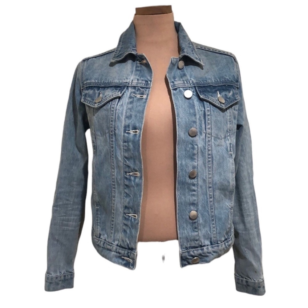 Tobi Jean Jacket Size Small Blue Denim